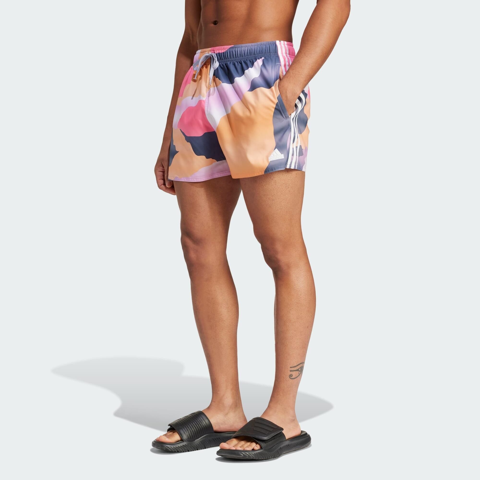 ADIDAS City Escape Camo 3-Stripes Cix Swim Shorts