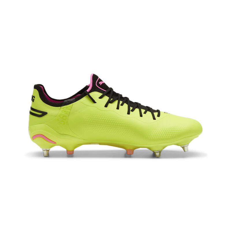 Botas de fútbol KING ULTIMATE MxSG PUMA Electric Lime Black Poison Pink Green