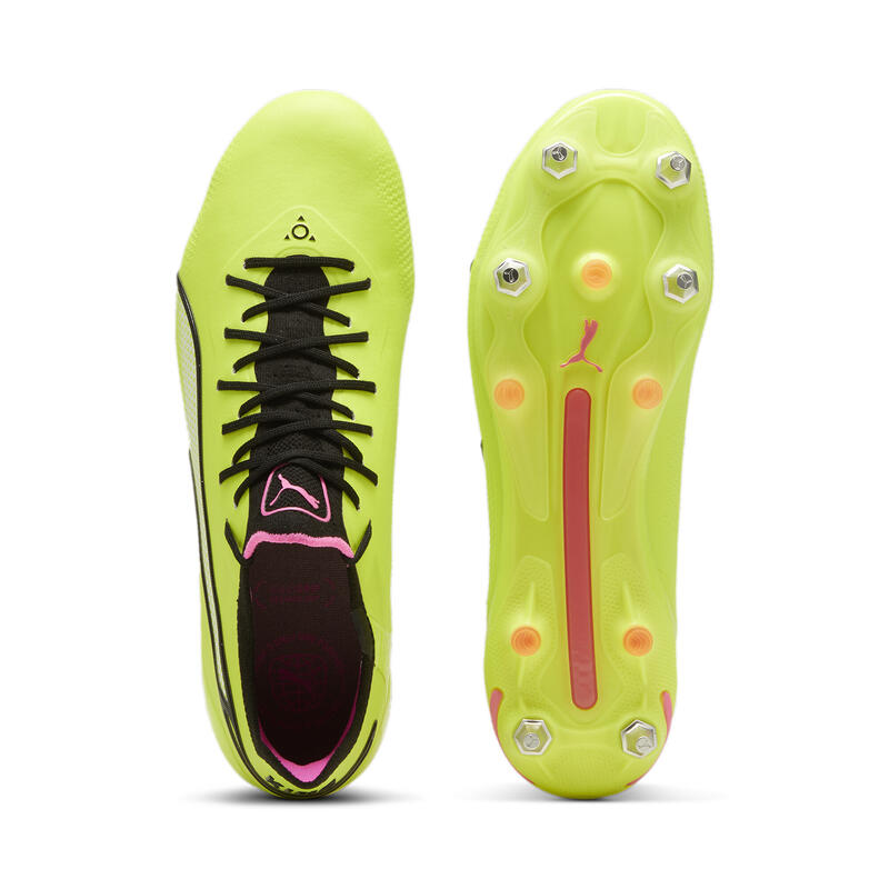 Botas de fútbol KING ULTIMATE MxSG PUMA Electric Lime Black Poison Pink Green