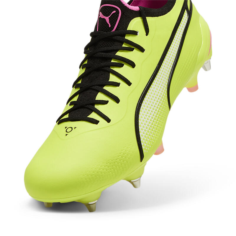 KING ULTIMATE MxSG voetbalschoenen PUMA Electric Lime Black Poison Pink Green