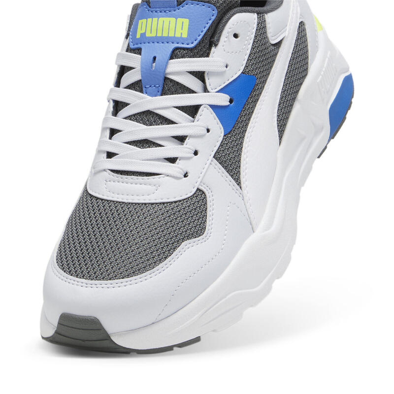 Sneakers Trinity Lite da uomo PUMA Mineral Gray White Silver Mist Electric Lime