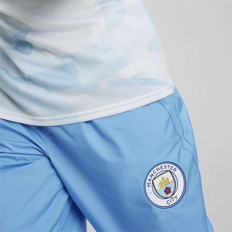 Maglia pre partita Manchester City PUMA Silver Sky Lake Blue