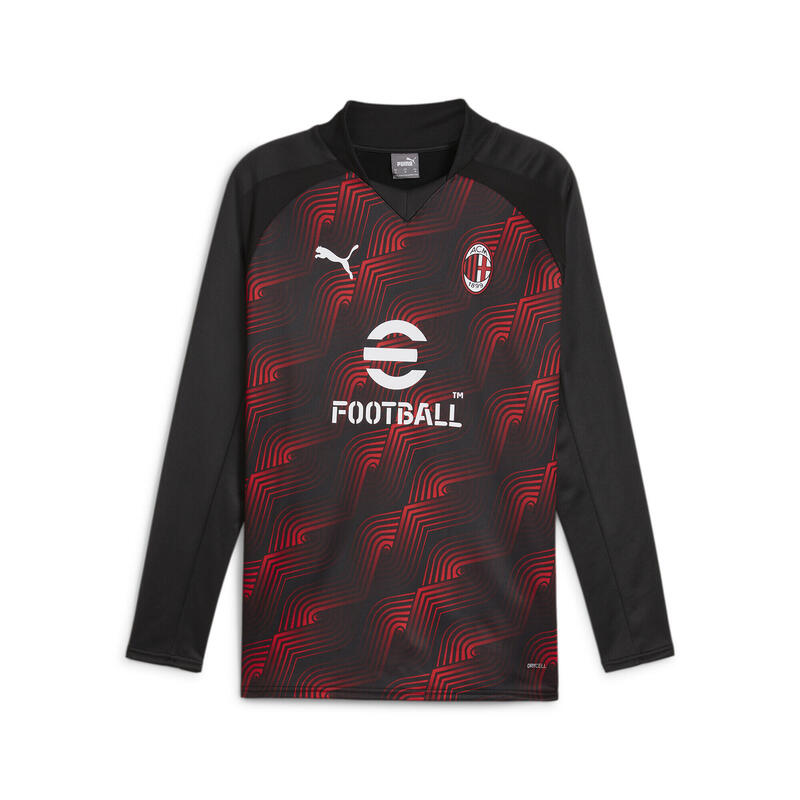 AC Milan Pre-match-Sweatshirt Herren PUMA Black For All Time Red