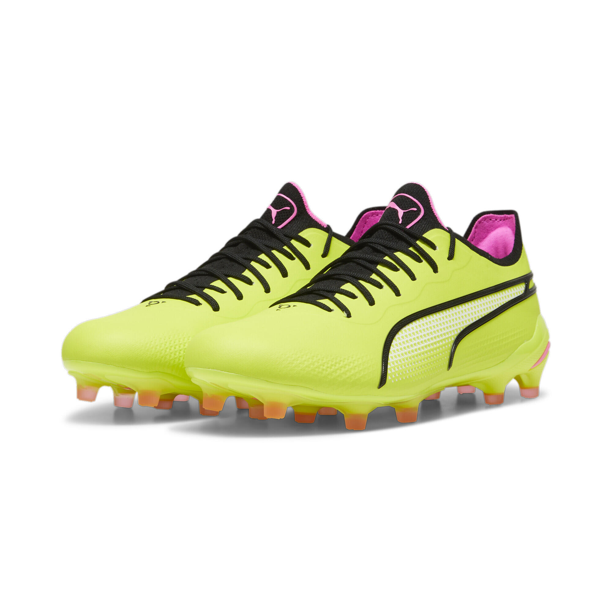 PUMA KING ULTIMATE FG/AG voetbalschoenen PUMA Electric Lime Black Poison Pink Green