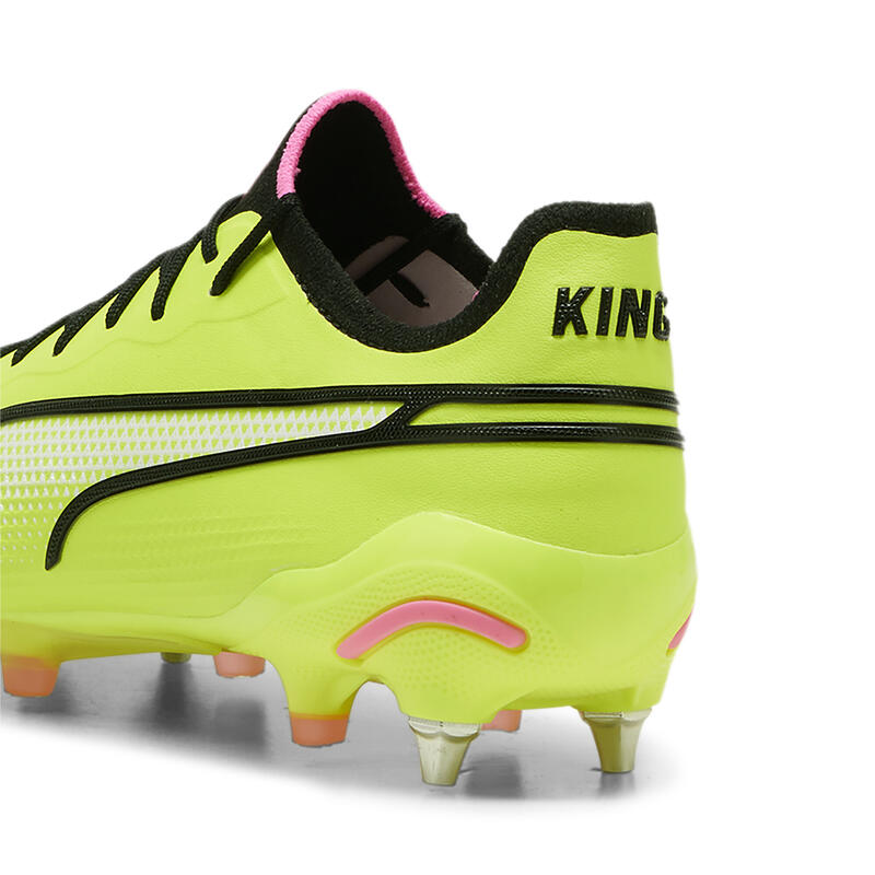 Botas de fútbol KING ULTIMATE MxSG PUMA Electric Lime Black Poison Pink Green