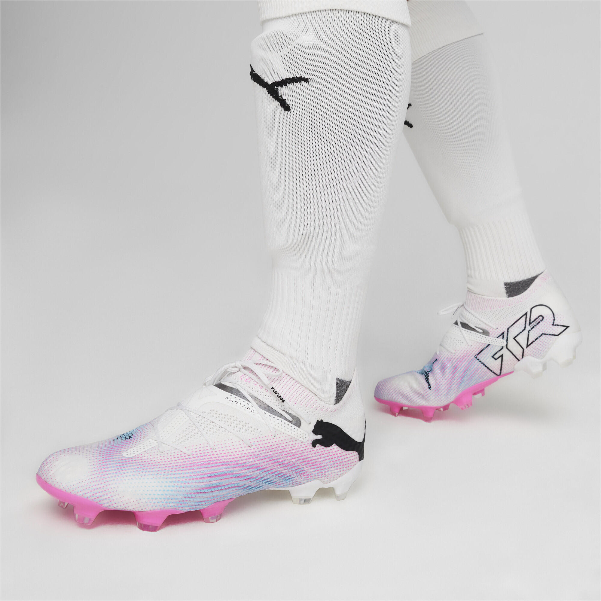 FUTURE 7 ULTIMATE FG/AG voetbalschoenen PUMA White Black Poison Pink 2/7