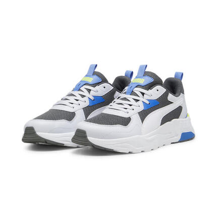 Zapatillas Trinity Lite Hombre PUMA Mineral Gray White Silver Mist Electric Lime