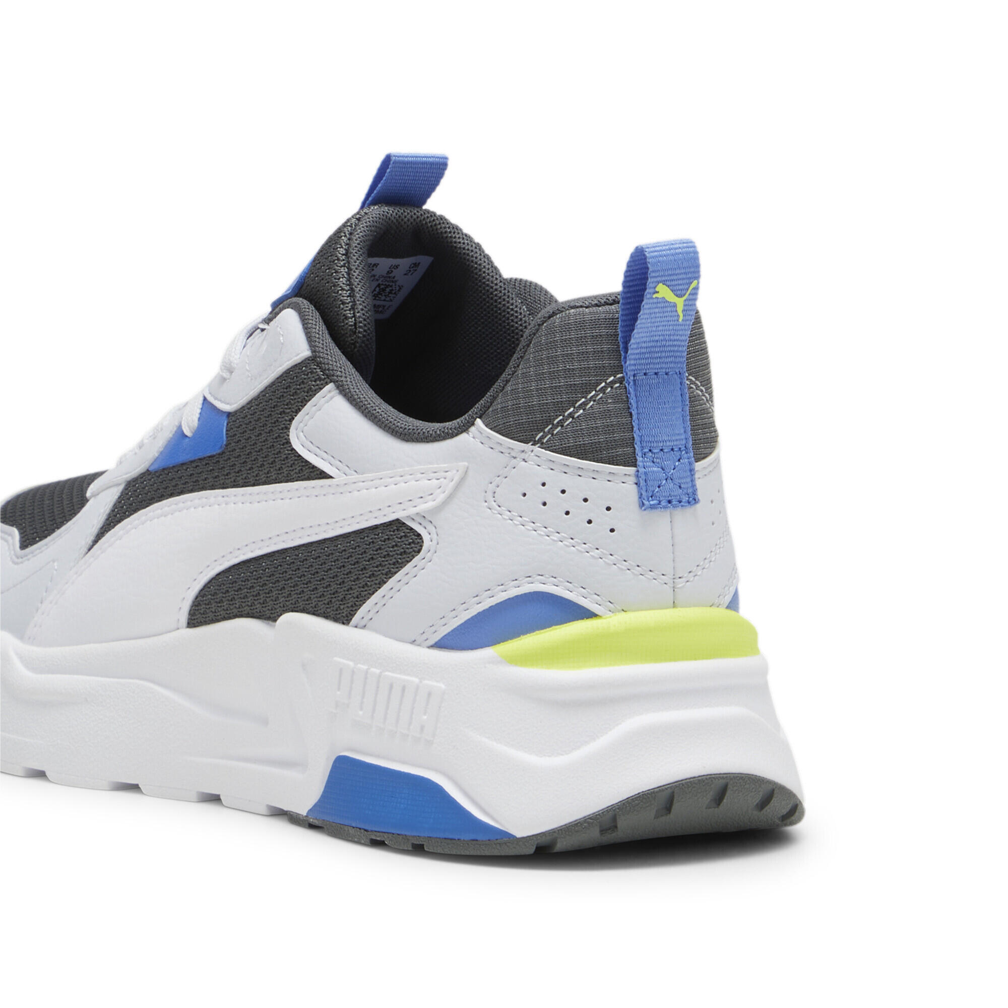 Zapatillas Trinity Lite Hombre PUMA Mineral Gray White Silver Mist Electric Lime 2/6