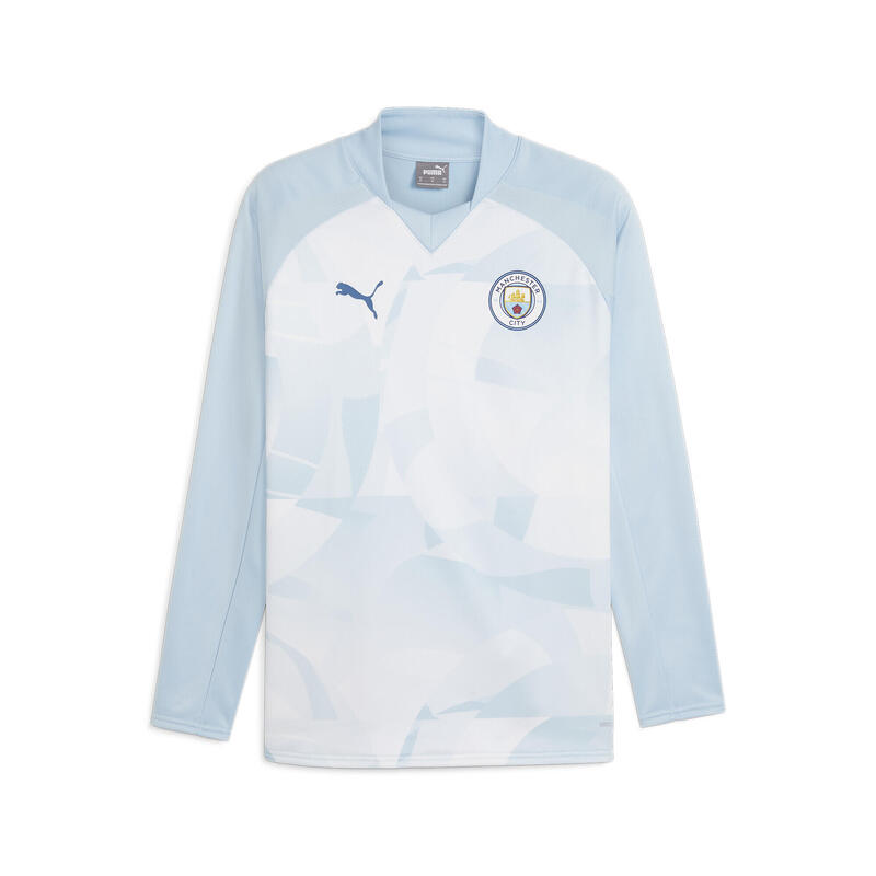 Manchester City Pre-match sweatshirt PUMA Silver Sky Lake Blue