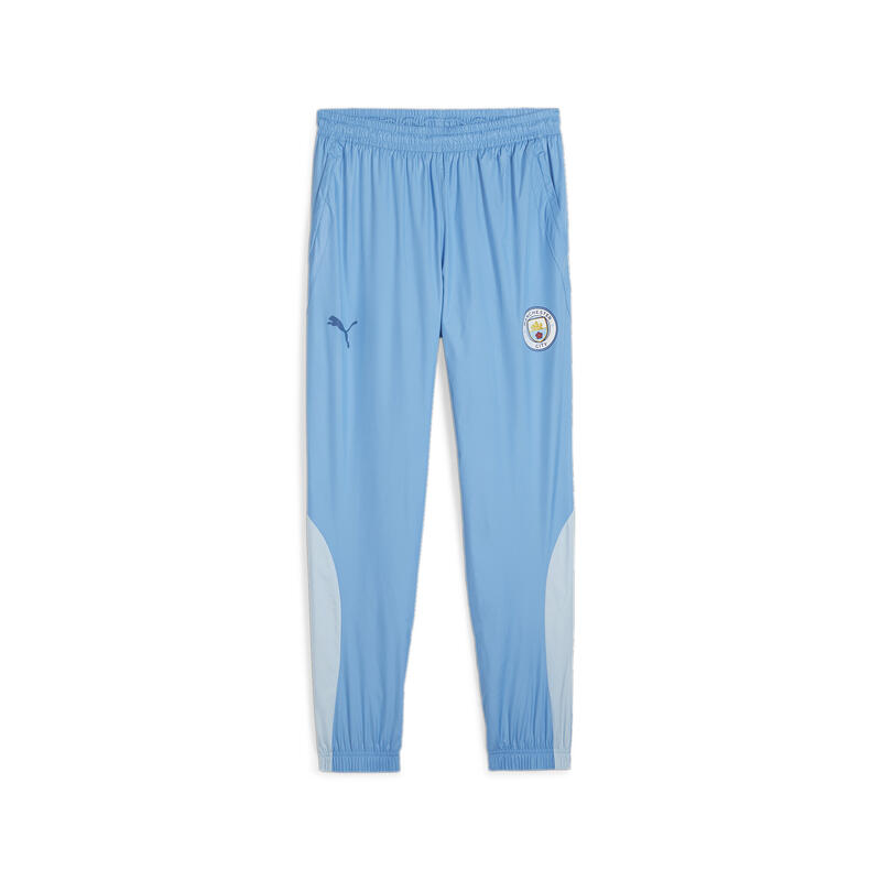 Pantalon tissé d'avant-match 23/24 Manchester City PUMA Regal Blue Silver Sky