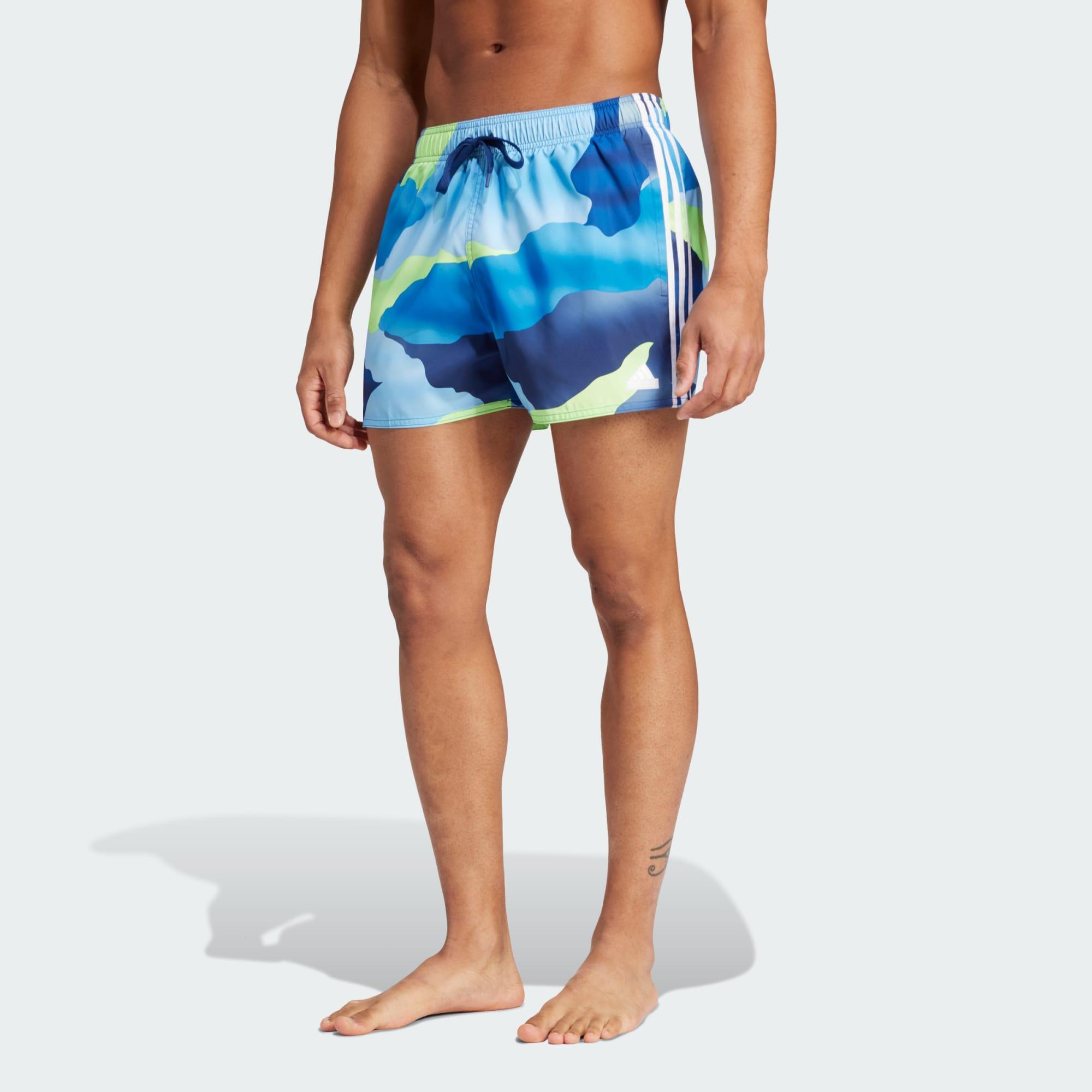 City Escape Camo 3-Stripes Cix Swim Shorts 1/5
