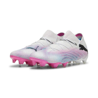 Future 7 ultimate fg/ag voetbalschoenen puma white black poison pink