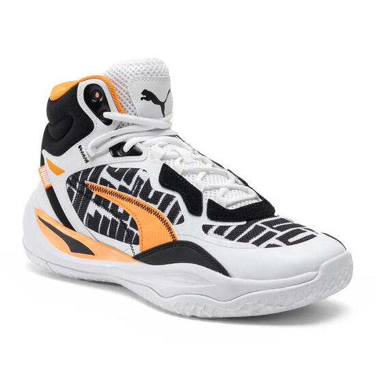 Zapatillas de baloncesto PUMA Playmaker Pro Mid Block Party para hombre