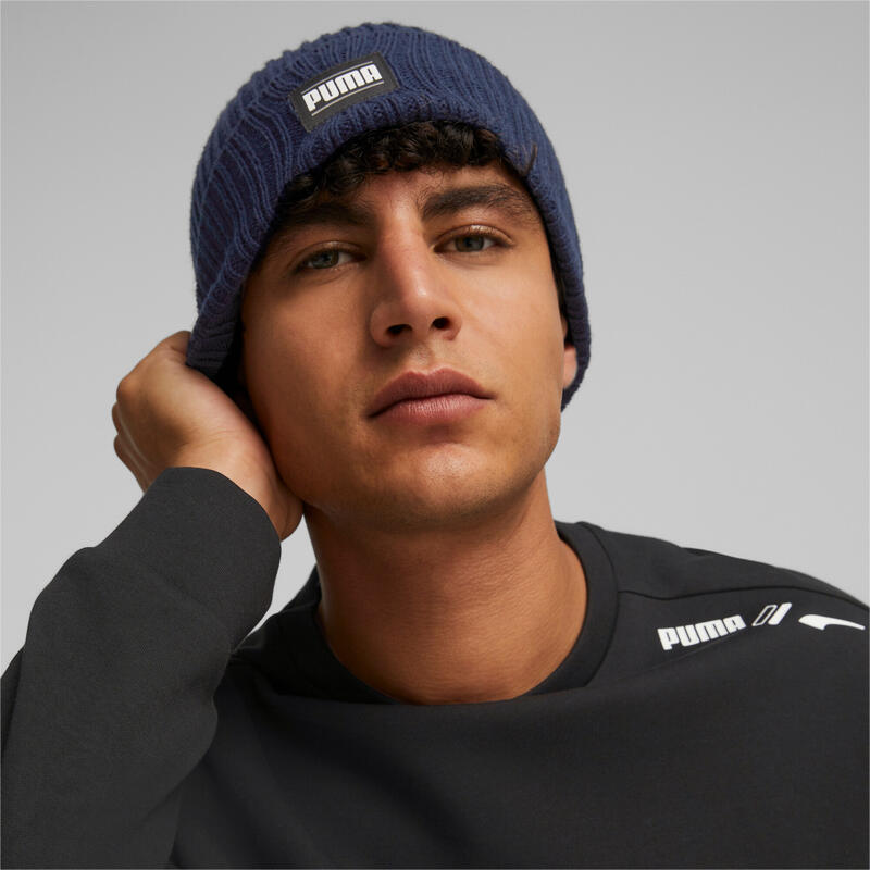 Căciulă Drumeții În Natură Puma Classic Turned Up Cuff Cu Nervuri Femei