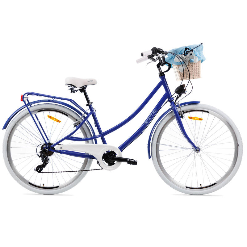 Rower miejski GOETZE Duo 28 7B Shimano kosz GOETZE Decathlon