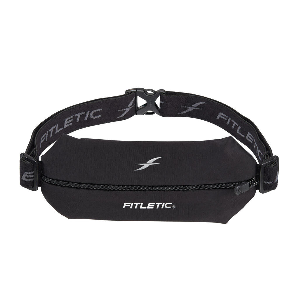 Phone Holder Bum Bag & Running Belt with Strap (Black/Reflective)
