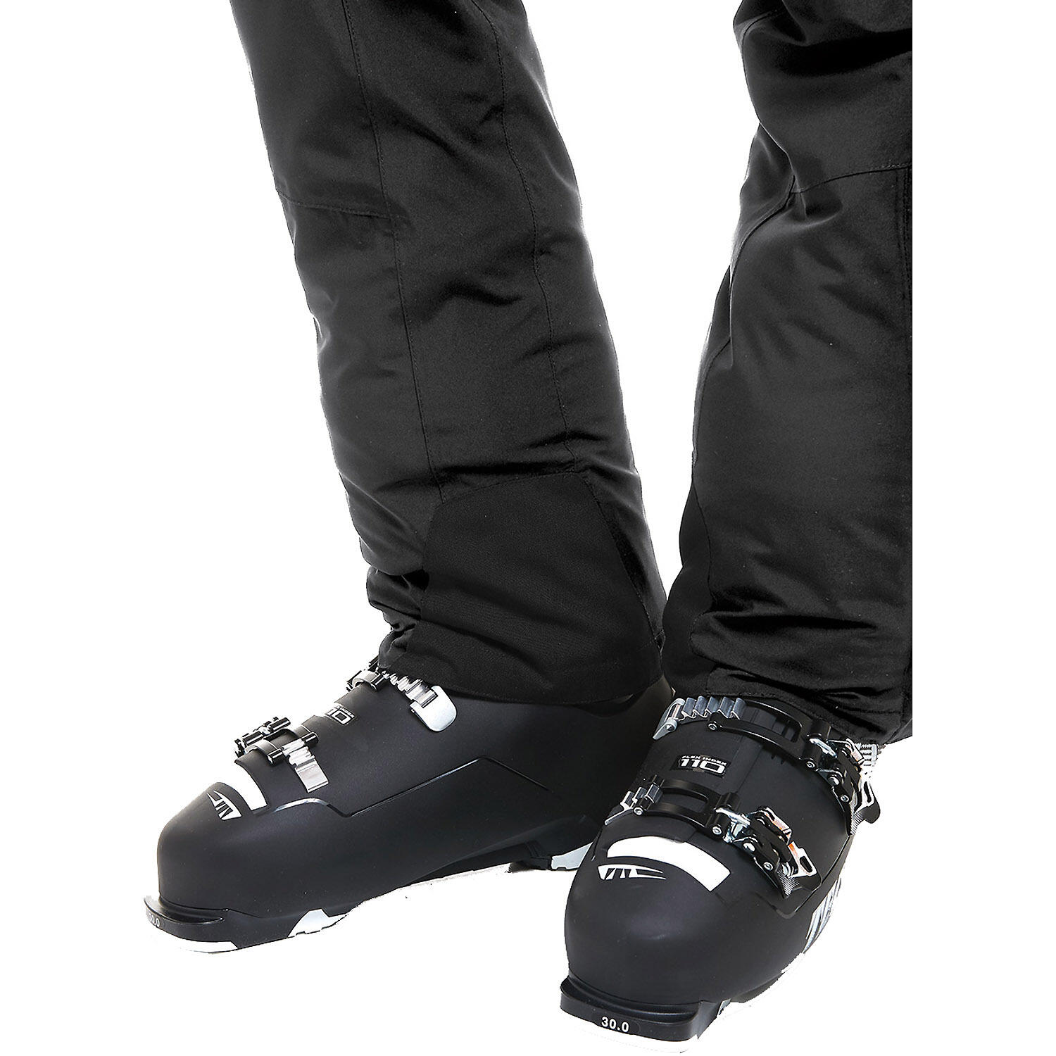 Maier Sports Copper Slim, nauwsluitende skibroek voor heren, waterdichte sneeuwbroek, stretchmateriaal en verstelbare tailleband, PFC-vrij, mTHERM wattering & mTEX weerbescherming, zwart, maat 48