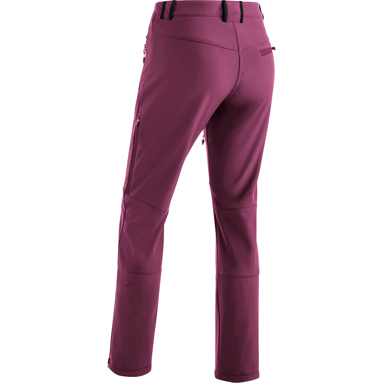Pantaloni Maier Sports Adakit W Donna Rosso Regular 2/3