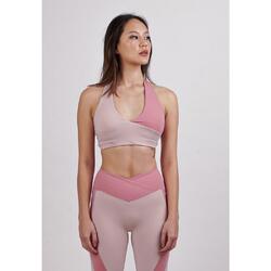 Self Love Pink Halter Sports Bra