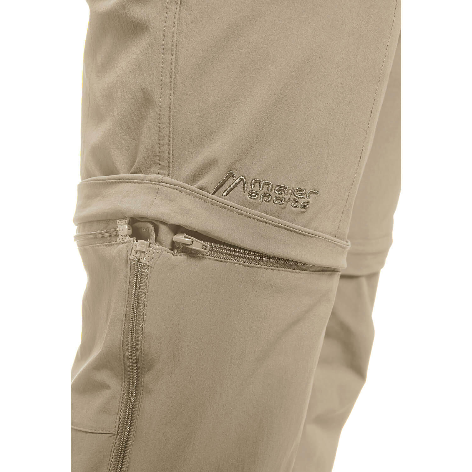 Pantalon Convertible Maier Sports Tajo Court Beige Homme 6/7