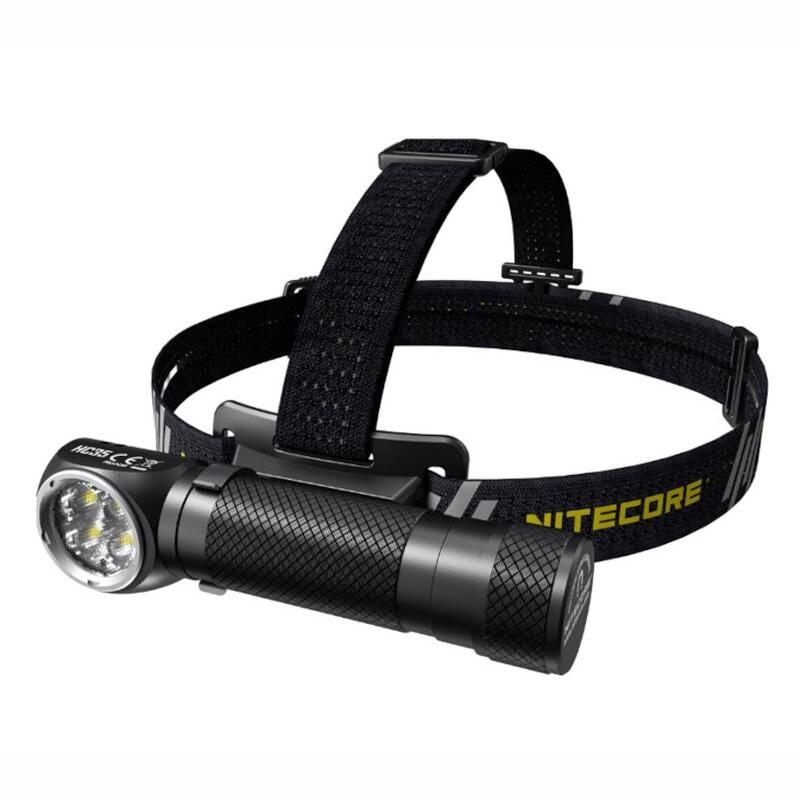 Stirnlampe HC35 und Taschenlampe in einem - 2700 Lumen - Schwarz