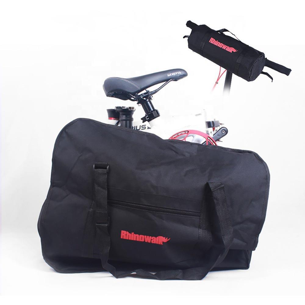 RHINOWALK Borsa da trasporto RK20 per bici pieghevole - ruote 16", nera