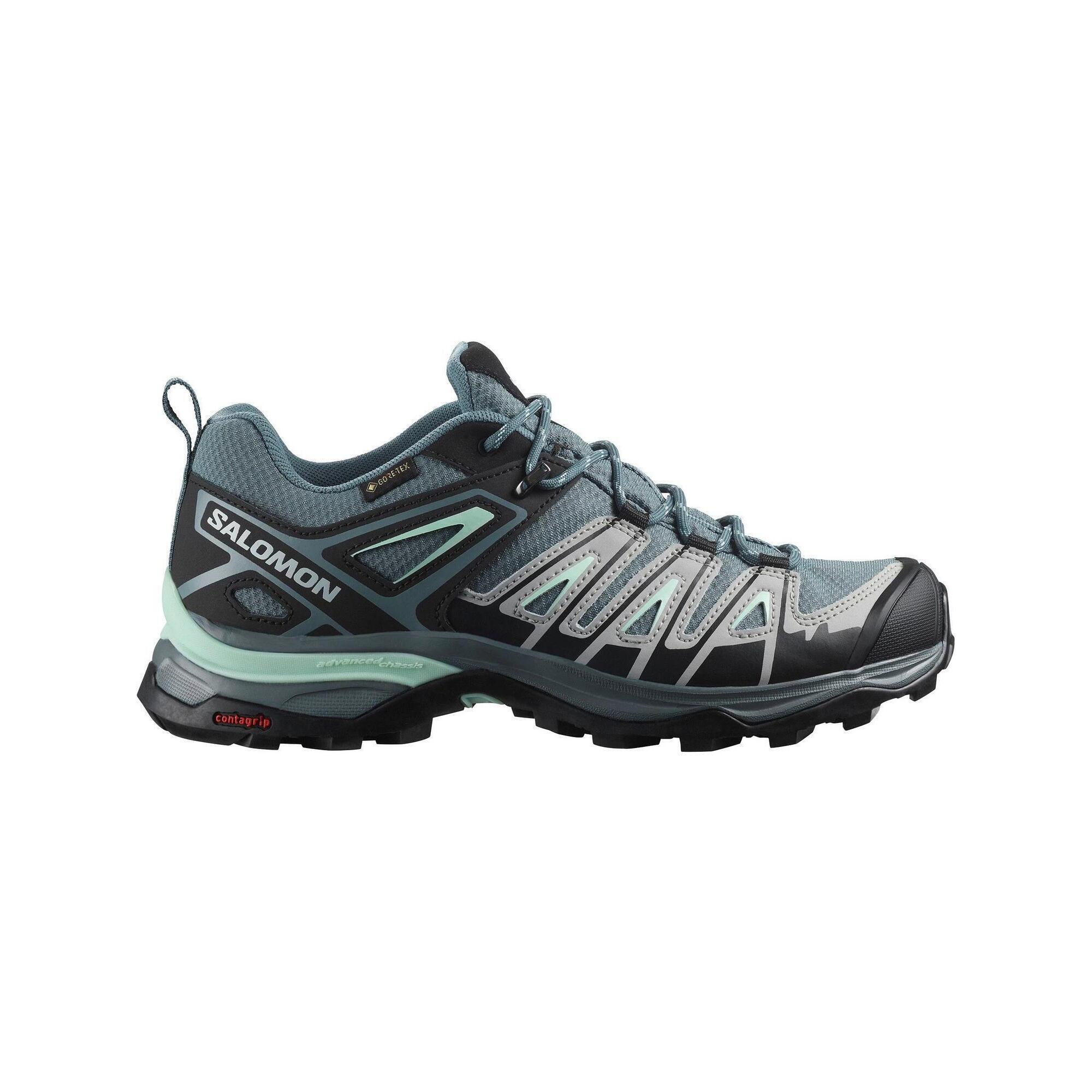 Salomon - Chaussures De Randonnee Salomon Modèle L47170200 Pour Femmes - Baskets - Bleu|gris|vert - Decathlon