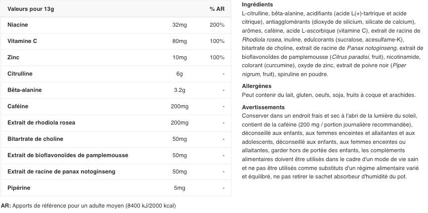 Pre-workout - No-xplode (650g) - Groene Uitbarsting 2/4