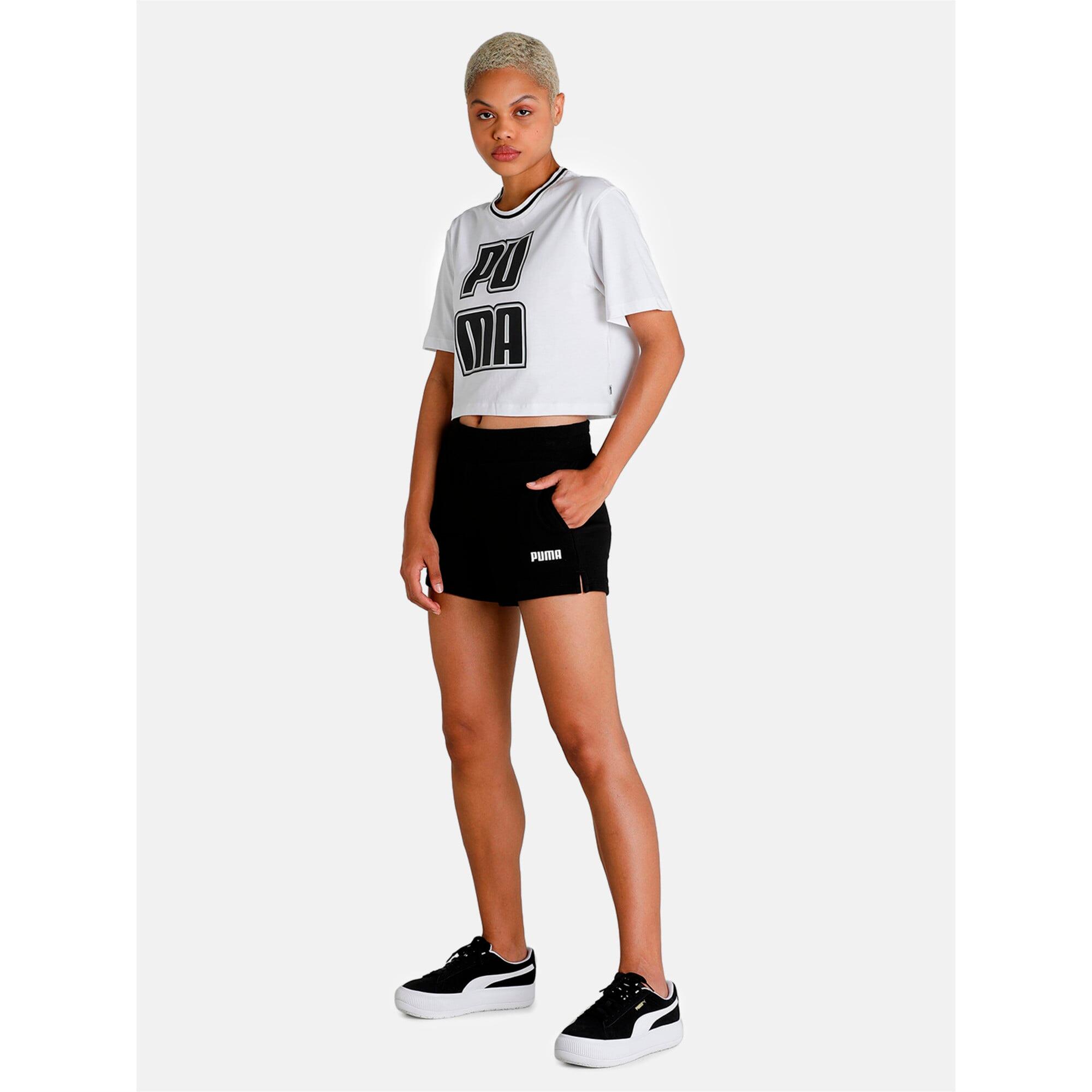 Essentials Sweat-Shorts Damen PUMA Black 3/7