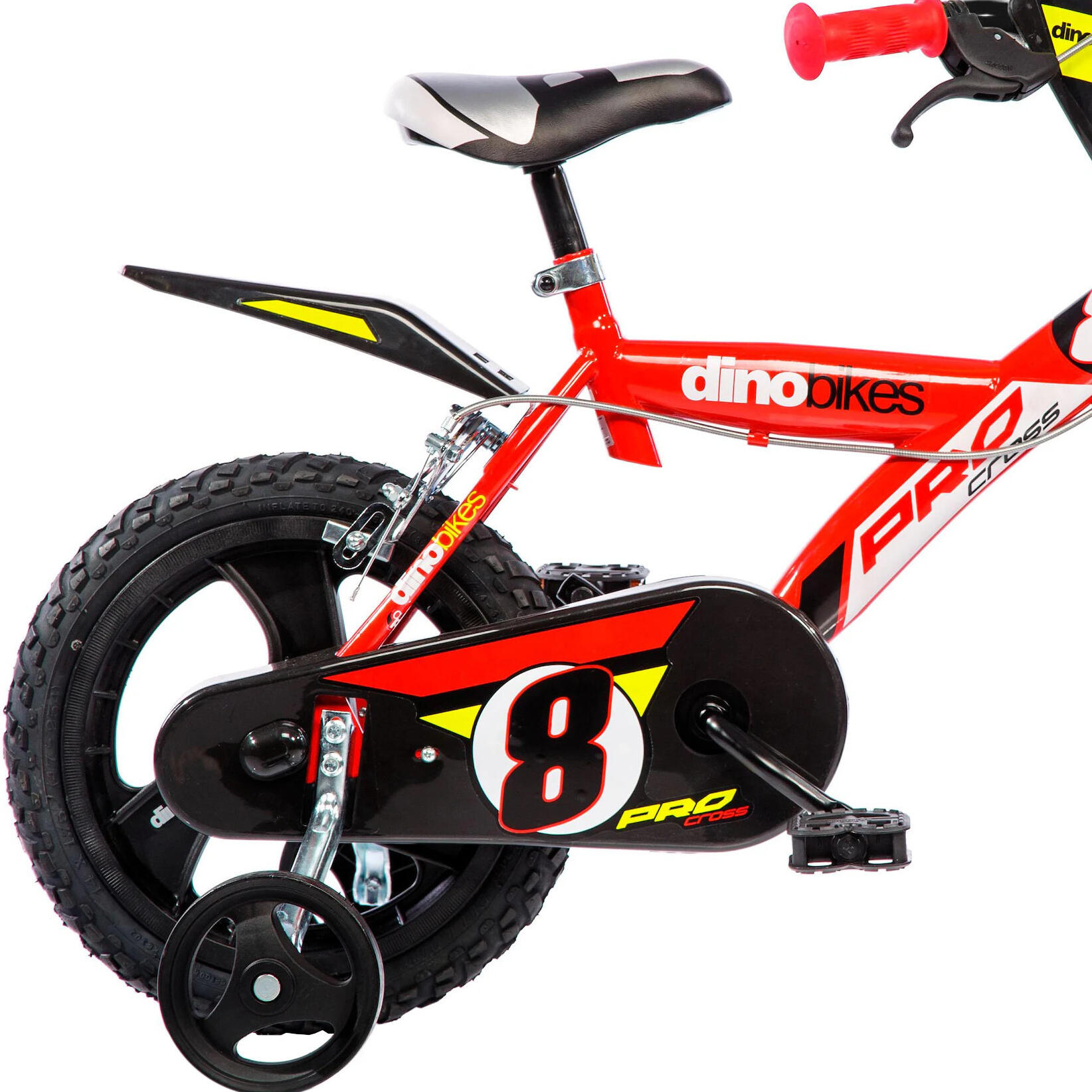 Bicicleta Niños 16 Pulgadas Pro Cross rojo 5-7 años 3/6