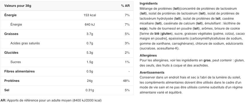 Protéine multi-sources - Syntha-6® Edge - Biscuits et Crème 1780g 2/2
