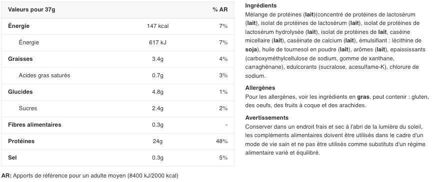 Protéine multi-sources - Syntha-6® Edge - Glace à la Vanille 1780g 2/2
