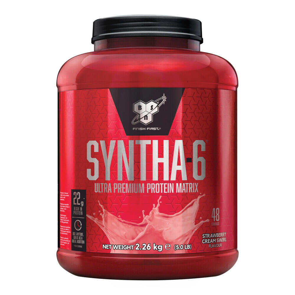 Bsn - Protéine Multi-sources - Syntha-6® - Crème À La Fraise Tourbillonnante 2260g - Whey Protéine - Decathlon