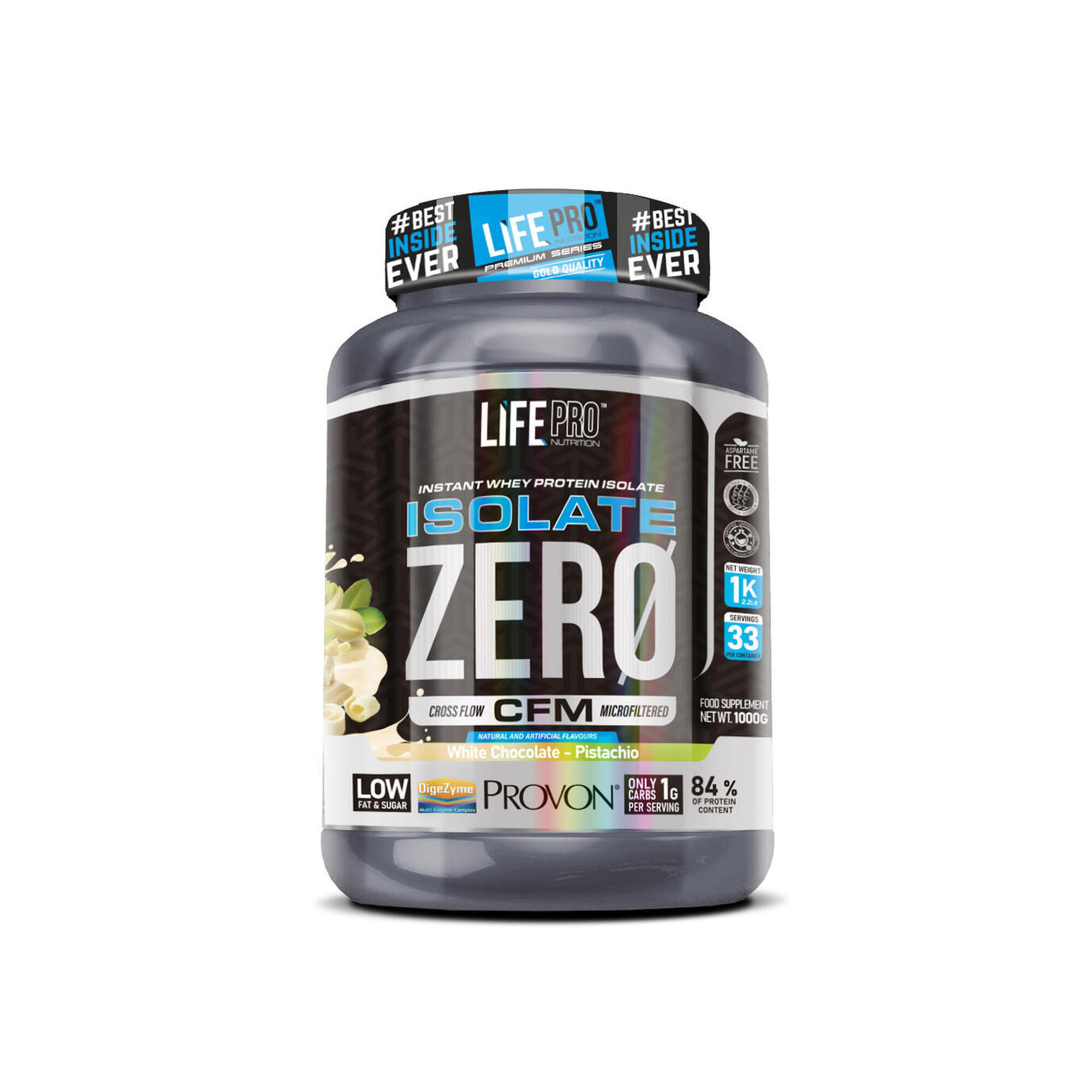 Whey isolate zero 1kg Life Pro