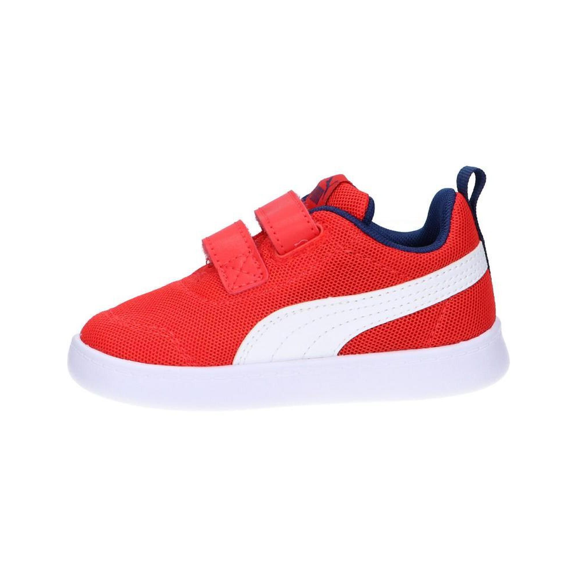 Zapatillas Marcha Bebé Puma Courtflex V2 Mesh V Rojo