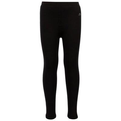 Kinder/kids fuzzy sherpa gevoerde legging (zwart)