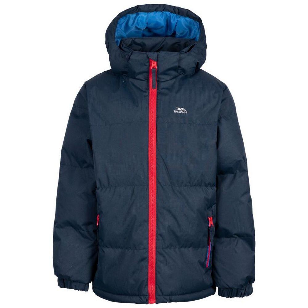 WILBUR Boys' Quilted Jacket (Navy / Orange)