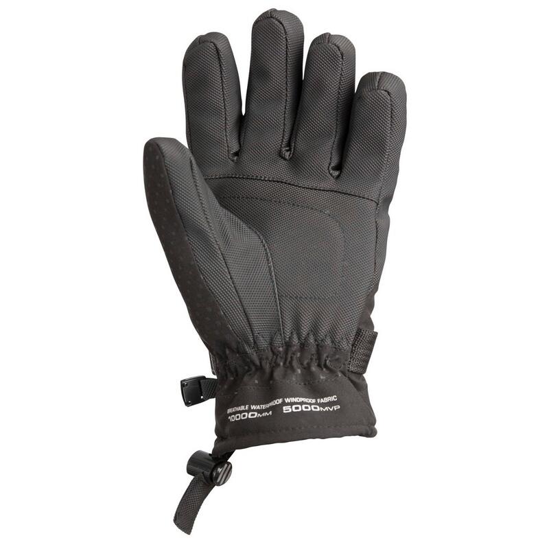 Kinder/Kinder Alpeak Leren Handschoenen (Zwart)