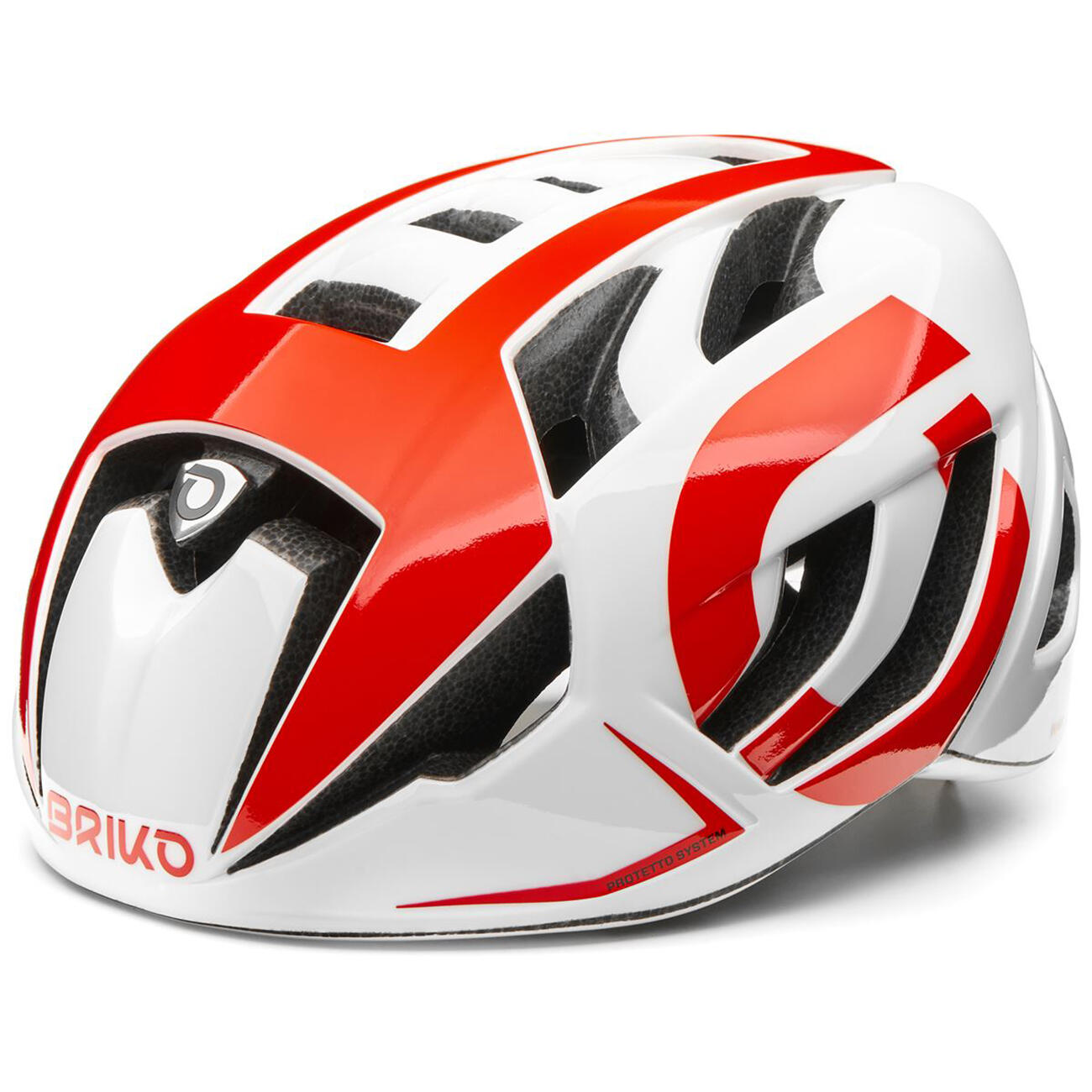 BRIKO BRIKO Ventus Fietshelm Fietshelm ROOD WIT M