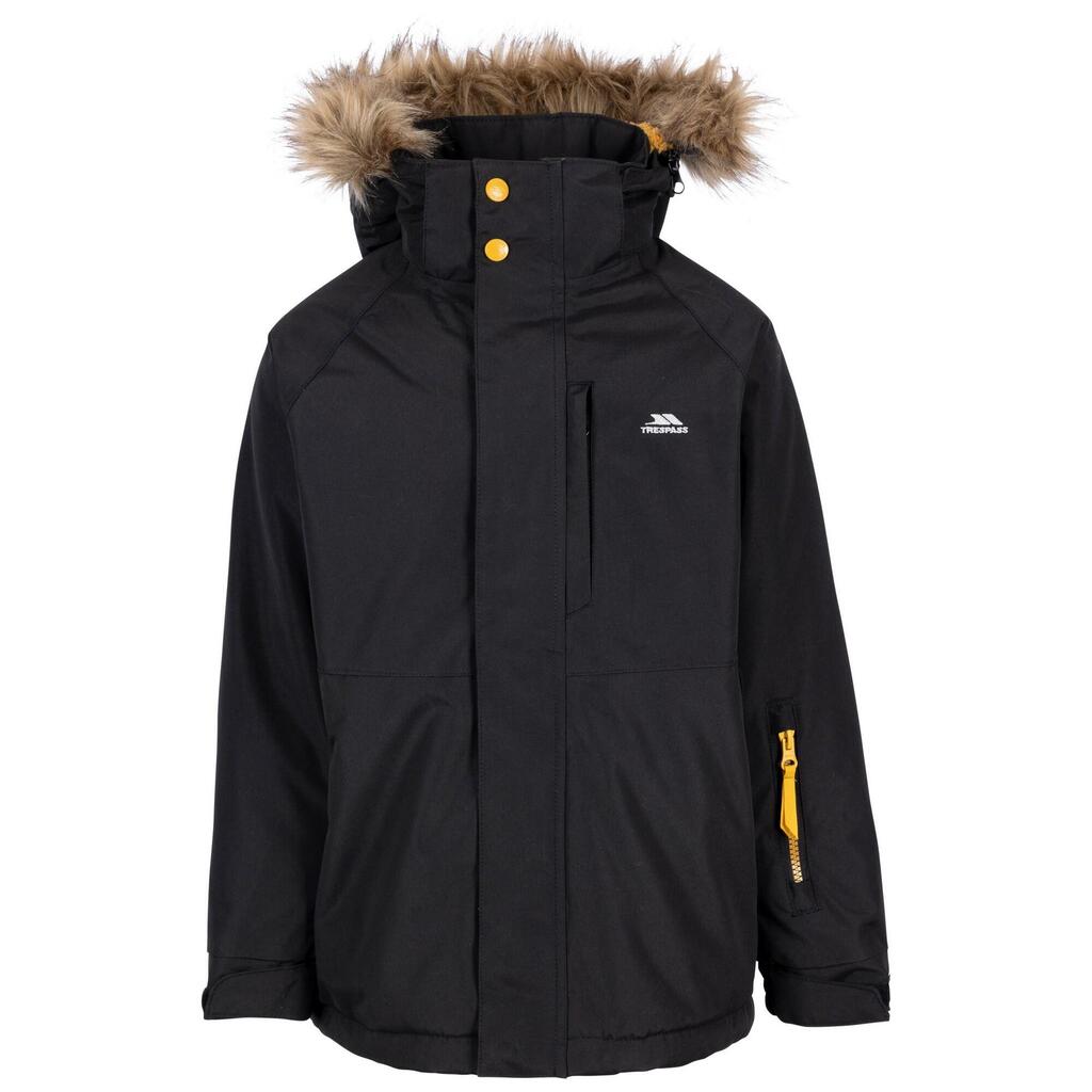 Childrens/Kids Ultimately Waterproof Padded Jacket (Black)