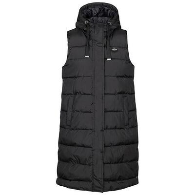 Dames leona gewatteerd gilet (zwart)