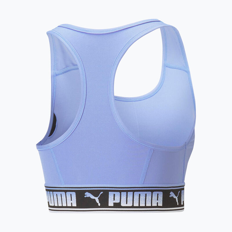 Bustieră fitness antrenament Mid Impact Puma Strong mov