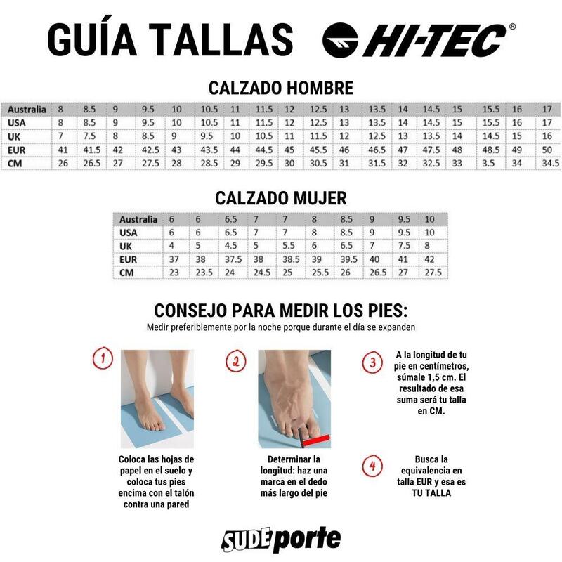 Bota de Senderismo para Mujer Hi-Tec TOUBKAL MID Negro-Taupe Impermeable