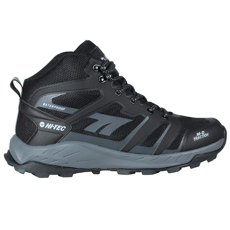 Bota de Senderismo para Hombre Hi-Tec TOUBKAL MID Negro ImpermeableTranspirable