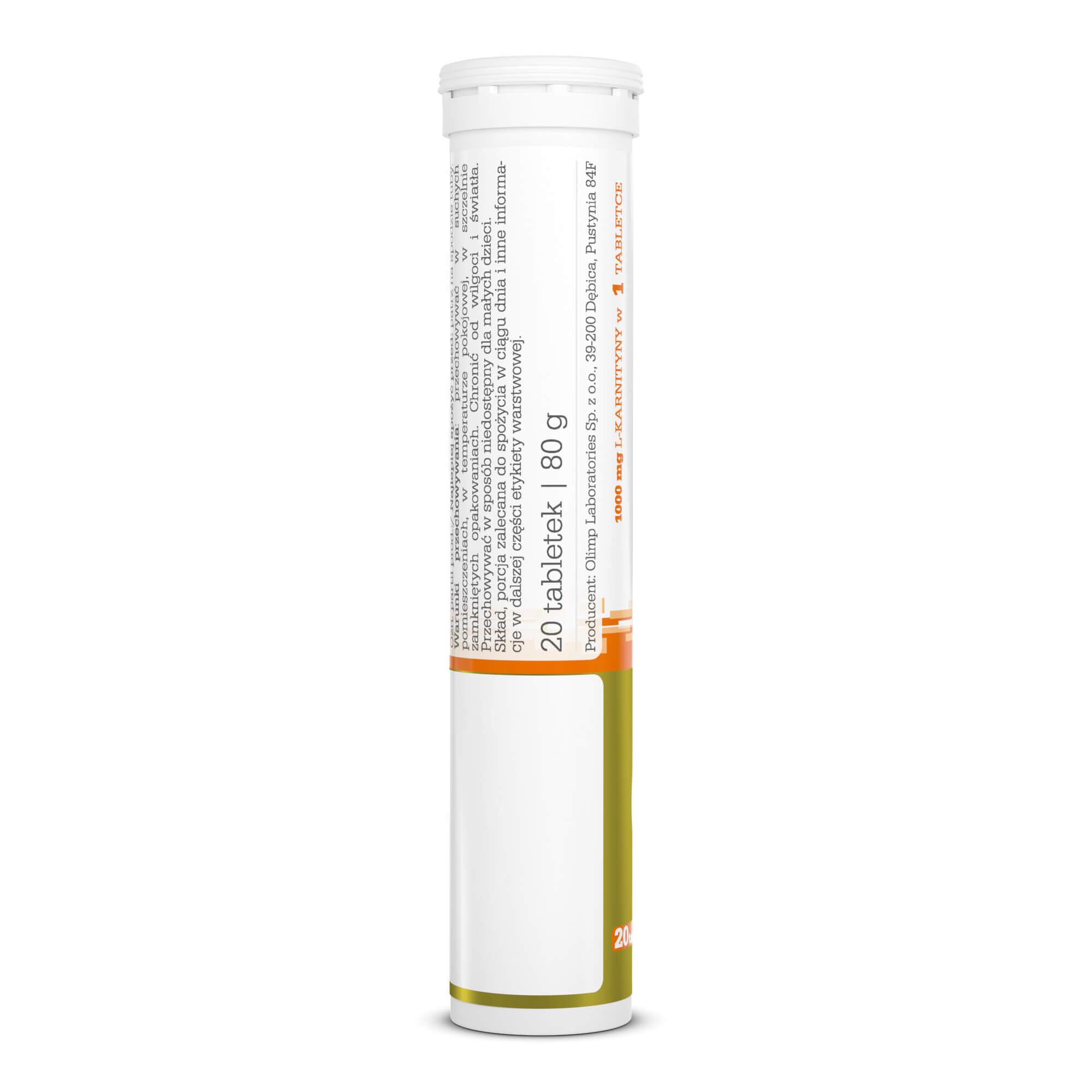 L-Karnityna Gold 1000 + chrom Olimp - 20 Tabletek Musujących 2/3