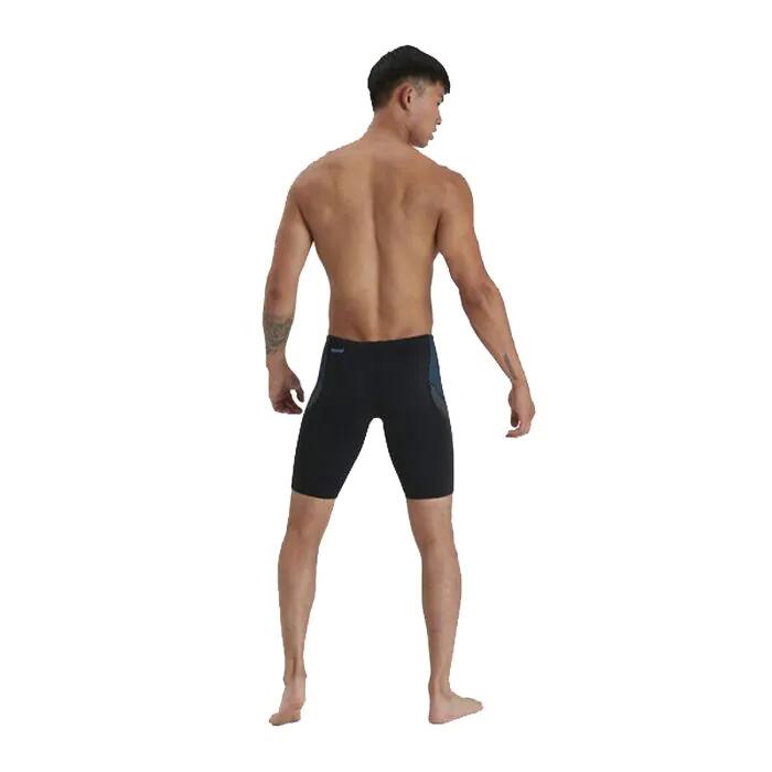 Speedo Men's Tech Panel Jammer - Black/ Pool/ Charcoal