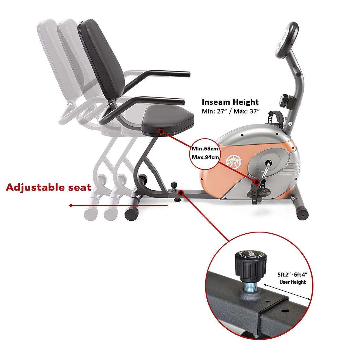 MARCY ME-709 START RECUMBENT BIKE 3/8