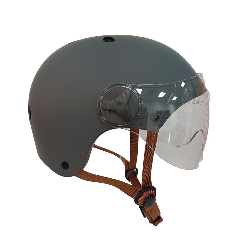 Casque vélo Casr Casque avec Visière Lifestyle Vélo & Trottinette Style -  Noir - L sur