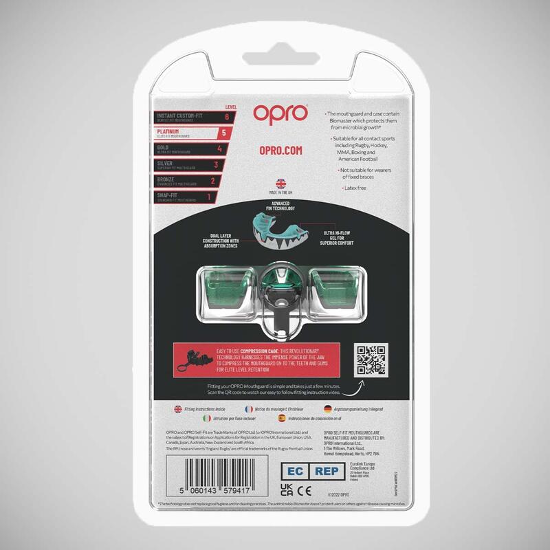 Protège-dents auto-ajustable Opro Platinum Fangz