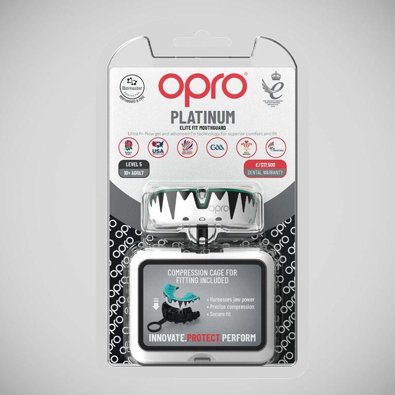 Protège-dents auto-ajustable Opro Platinum Fangz